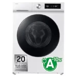 Lavadora secadora - Samsung WD11DB7B85GWU3, 11 kg, 6kg, 1400 rpm, Autodosificación, AI Wash, AI EcoBubble™, Blanco