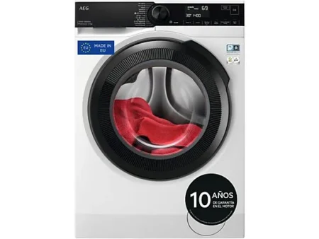 Lavadora carga frontal - AEG LFR7404L4BP, 11 kg, 1400 rpm, 12 programas, Función Vapor, Motor inverter, Blanco