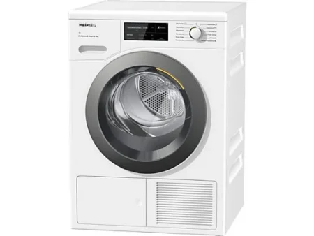 Secadora bomba de calor - Miele TWL780WP EcoSpeed & Steam, 9 kg, 20 Programas, Motor ProfiEco, Blanco
