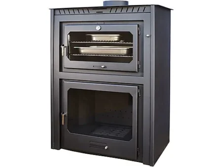 Estufa de Leña - MAESTRO FERRETERO AVILES, 17,5 kW , gris