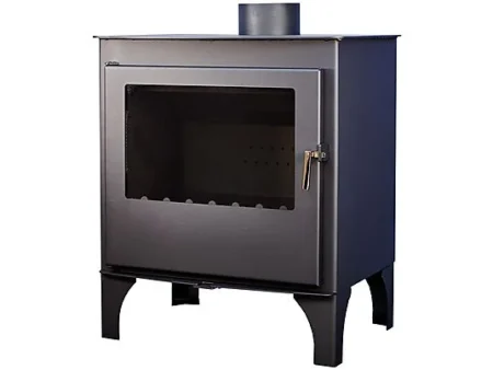 Estufa de Leña - MAESTRO FERRETERO TEYDE PATAS, 12 kW , gris