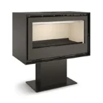 Estufa de Leña - TJ CALEFACION JUCAR 90 PIE CENTRAL, 8,4 kW , Gris