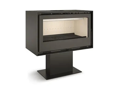 Estufa de Leña - TJ CALEFACION JUCAR 90 PIE CENTRAL, 8,4 kW , Gris