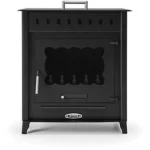 Estufa de leña - MAESTRO FERRETERO TIMANFAYA 1, 12,6 kW , Gris