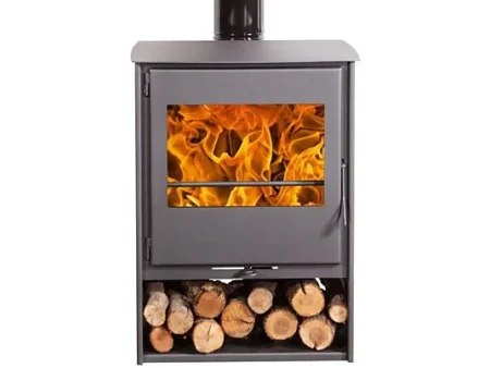 Estufa de leña - JUAN PANADERO Milano 560, 8 kW , Negro