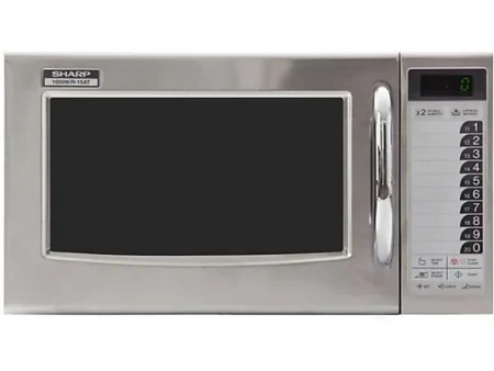 Microondas - SHARP R-15AT, 1,000 W, 11 potencia, 28 l, Acero inoxidable