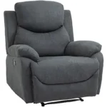 Sofá Reclinable - HOMCOM reclinable 150º, 97x96,105.5, hasta 150 kg, Gris