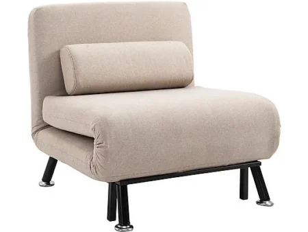 Sofá Cama Individual - HOMCOM 833-066BG, Crema