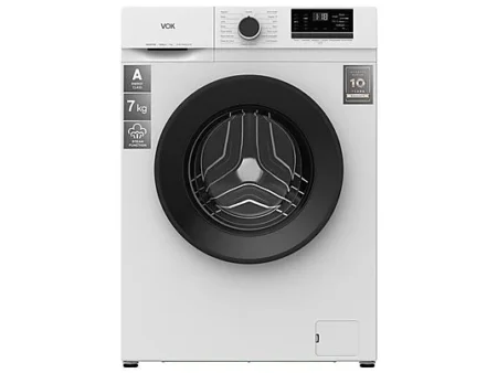 Lavadora carga frontal - VOK EVW-7BAWL21N, 7 kg, 1200 rpm, 15 programas, Blanco