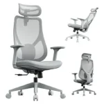 Silla de oficina - SENSE7 MOYO grey, hasta 150 kg, gris