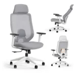 Silla de oficina - SENSE7 NAKAI white, hasta 150 kg, blanco