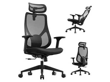 Silla de oficina - SENSE7 MOYO black, hasta 150 kg, negro