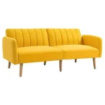 Sofá Cama - HOMCOM 839-214YL, Amarillo