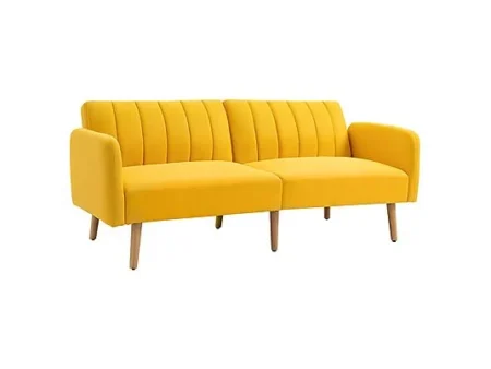 Sofá Cama - HOMCOM 839-214YL, Amarillo