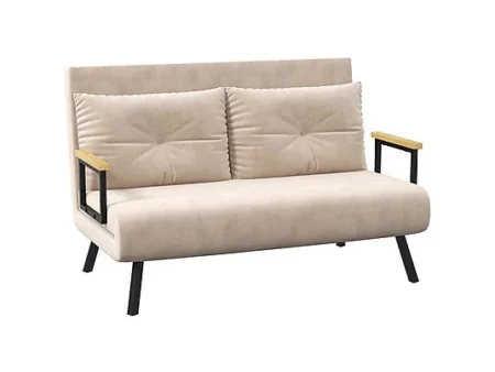 Sofá Cama - HOMCOM 839-835V00BG, Crema