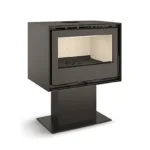 Estufa de Leña - TJ CALEFACION JUCAR 49 PIE CENTRAL, 6,4 kW , Gris