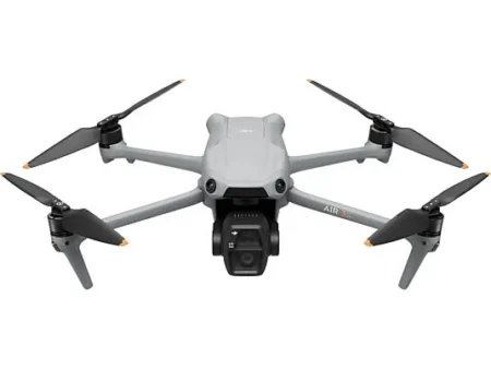 Dron - DJI Air 3S, CMO 1, 45 min Autonomía, Vídeos 4K60 fps HDR, Doble Cámara, Panorámica Libre, Detección Obstáculos en Escenas Nocturnas, Gris