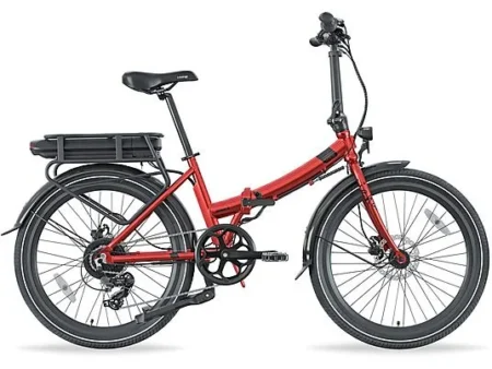 Bicicleta plegable - LEGEND E-BIKE Siena, Bicicleta eléctrica, 250W, Strawberry Red