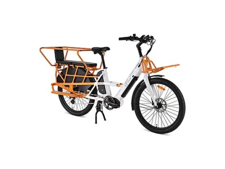 Bicicleta urbana - Youin Berlin BK6100, 250 Watt, BlancoNaranja