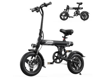 Bicicleta plegable - VARUN C14-1, Bicicleta eléctrica, 250W, negro