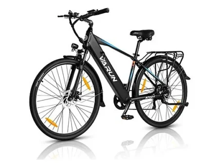 Bicicleta urbana - VARUN S700-1, Bicicleta eléctrica, 250W, negro