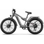 Bicicleta de Montaña - SHENGMILO S600, Bicicleta eléctrica, 2000W, gris
